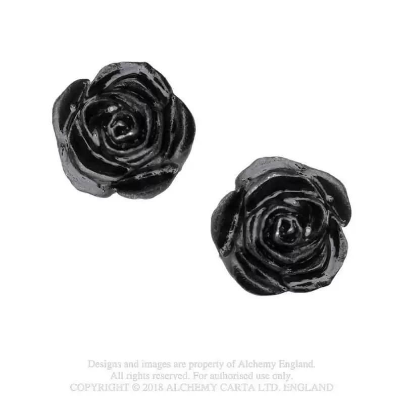 Ювелирные серьги в готическом стиле от бренда Alchemy Gothic British A, официальная подлинная коллекция MORTUARIUM (E339)