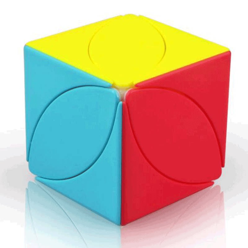 Qiyi Cube irregular 3 color 6 color maple leaf students children beginning kindergarten three color leaf cube