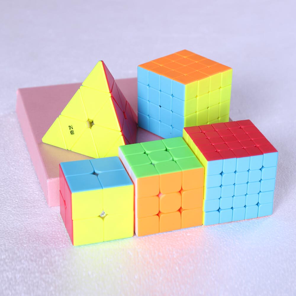 Singular three-order pyramid cube triangle shape beginner smooth intellectual irregular children's toys
