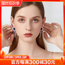 Earrings jewelry style exaggerated 2021 new female French niche temperament long earrings high design earrings earrings
