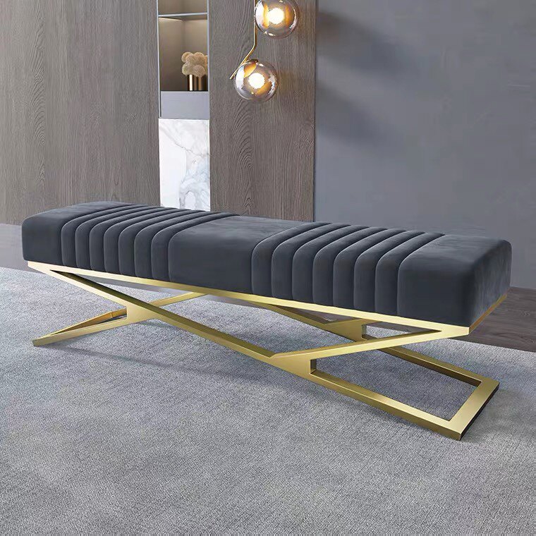 Nordic shoe changing stool home door wearing shoe stool net red bed end stool sofa stool modern minimalist cloakroom bench