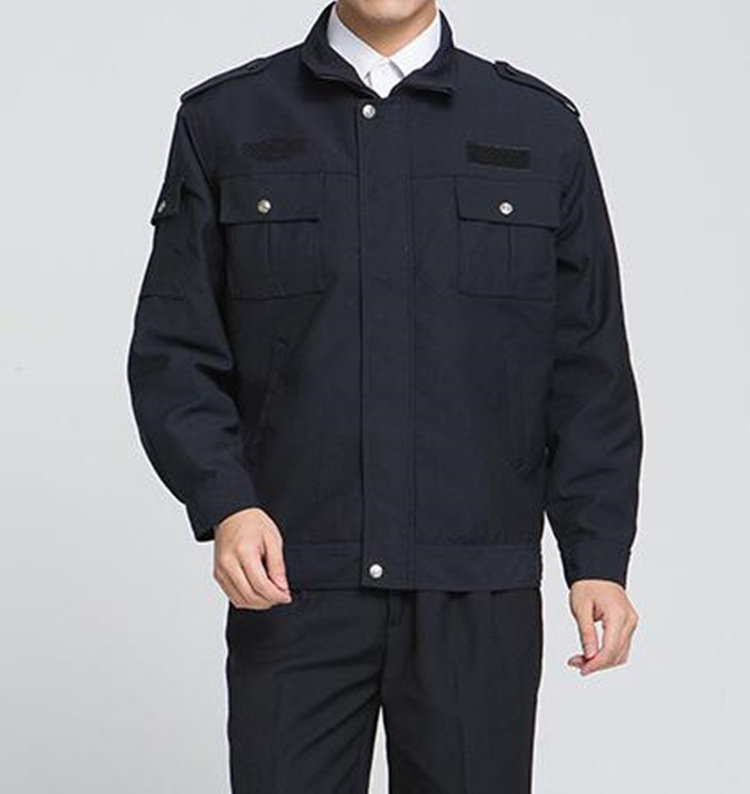 Property security suit spring and autumn suit duty jacket work uniform guard men's long-sleeved coat