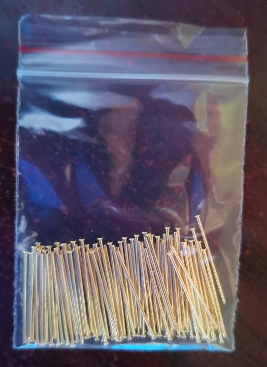 Module power stitch pin pin-pin gold plated 6mm pin 0 x 17 0mm x 1 1mm 100 packets