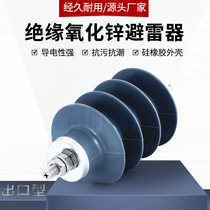 Export type 6KV high voltage zinc oxide arrester HY5WS-10 27 30 integrated outdoor 6KV insulation lightning protection