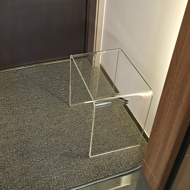 Transparent acrylic plastic changing shoes small stools children home doorways Nordic minimalist modern creative light extravagant and short