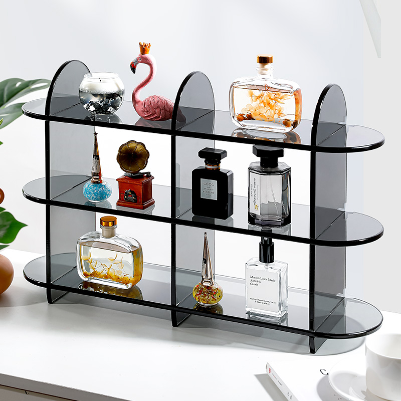 Delicate Acrylic Cosmetic Containing shelf Inwind combined multifunction Desktop finishing cups Fragrance shelves