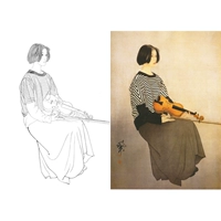 Высокая китайская картина китайская живопись He jiaing