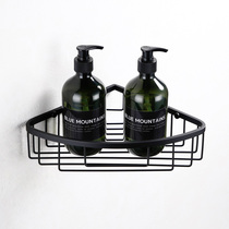 Black Bathroom Triangle Basket Rack Creativity Net Basket Toilet Bathroom bathroom Cosmetics 304 stainless steel
