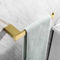 LFSTN bathroom wire drawing brass gold towel containing ring toilet towel bath towel hanging ring Villa Hotel