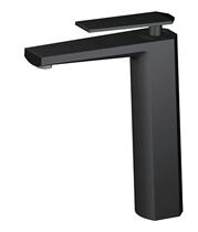 Full copper black hot and cold tap onstage basin tap Nordic extremely simple face basin tap frosted matt black