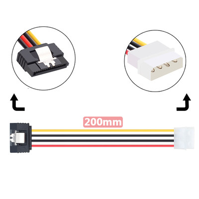 D type IED serial port connector 4pi to 15pin optical drive hard disk SATA cabin wire extended power cable