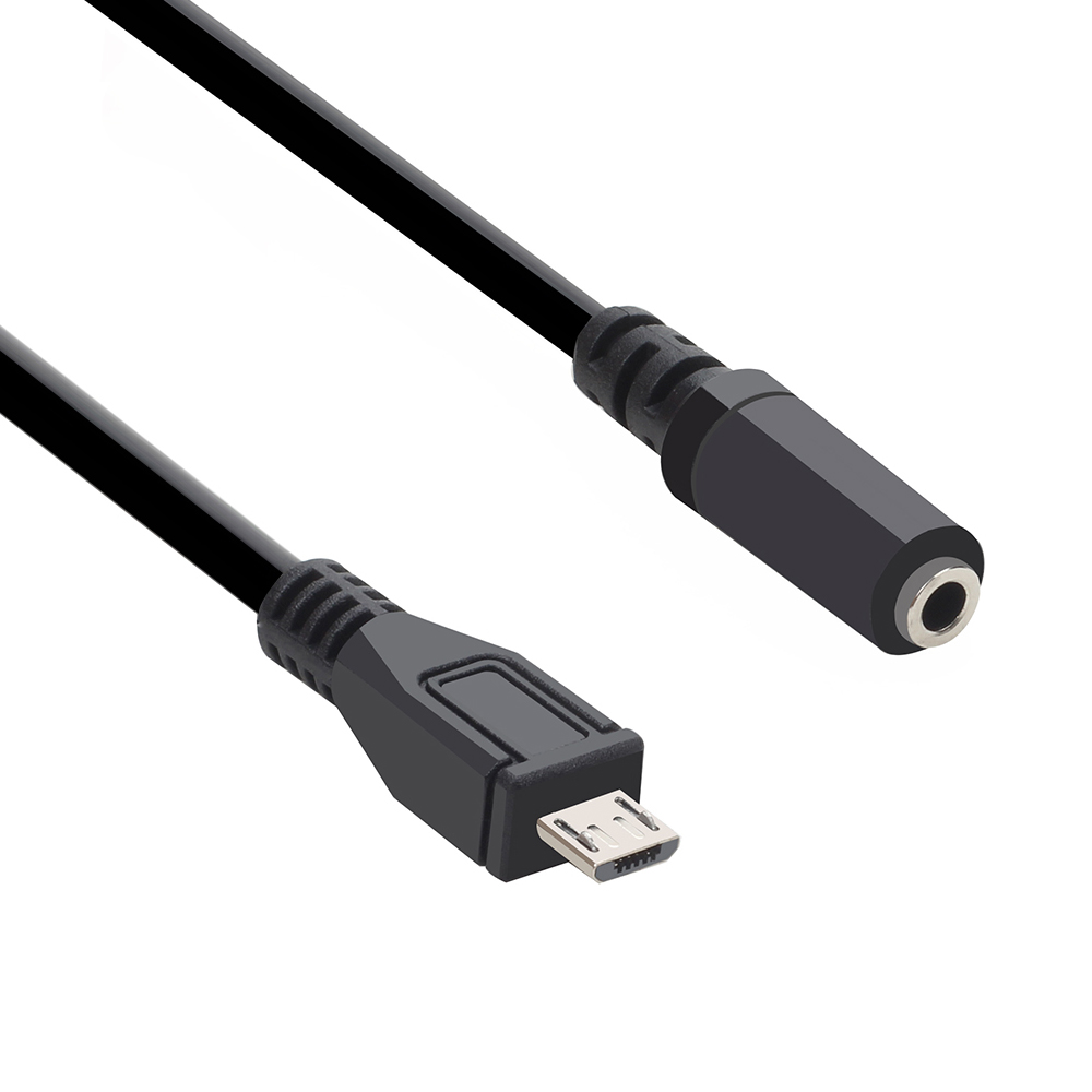 micro USB to 3 5 Audio Converter v8 Android to 3 5 mother head Golden Li mobile phone headset conversion line