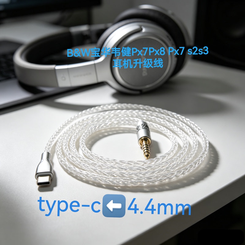 Suitable for B&W B&W Px8 Px7S2E Px7S2 S3 Usb-C to 3.5/2.5/4.4 Audio Cable Suitable for B&W B&W Px8 Px7S2E Px7S2 S3 Usb-C to 3.5/2.5/4.4 Audio Cable