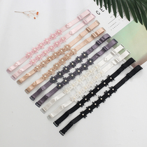 100 Lap Lace Embroidered Beauty Shoulder Sexy Pearl Underwear strap Collar Non-slip Bra Accessories Buy 2 pairs to send 1 pair