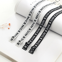 2 pairs of new NICE alphabet underwear bra elastic anti-slip cloth shoulder strap accessories for a single-lined broadband delivery boyfriend