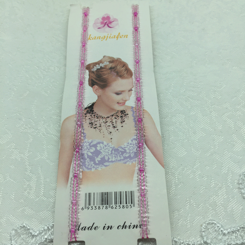 2 mảnh dây kéo hạt đồ lót vô hình sling bra với dây đeo vai áo ngực ngọc trai bên trong shop đồ lót