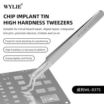 Willett tip tweezers multi-purpose for tin implanting and repairing motherboard Willett tip tweezers multi-purpose for tin implanting and repairing motherboard