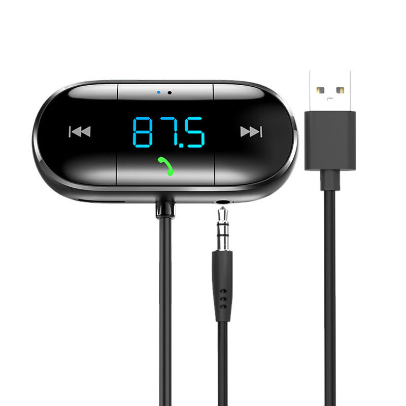 Newman Car Bluetooth Hands-Free Receiver Mp3 Player Fm Transmitter Aux Car Lossless Music Listening Device