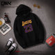 mới bóng rổ jersey xu hướng mùa thu của nam giới áo lỏng lẻo Lakers 23 James với những bộ quần áo cùng một chiếc áo khoác.