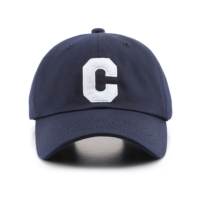 In Hat Men and Women Han Han Edition Fashion Soft Top Baseball Cap Letter Embroidered Duck Tongue Cap Hat Tide