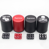 Screen cup Dice Dice cup set High-grade creative personality tide brand bar shake color clock Throw race throw plug in the tube customization