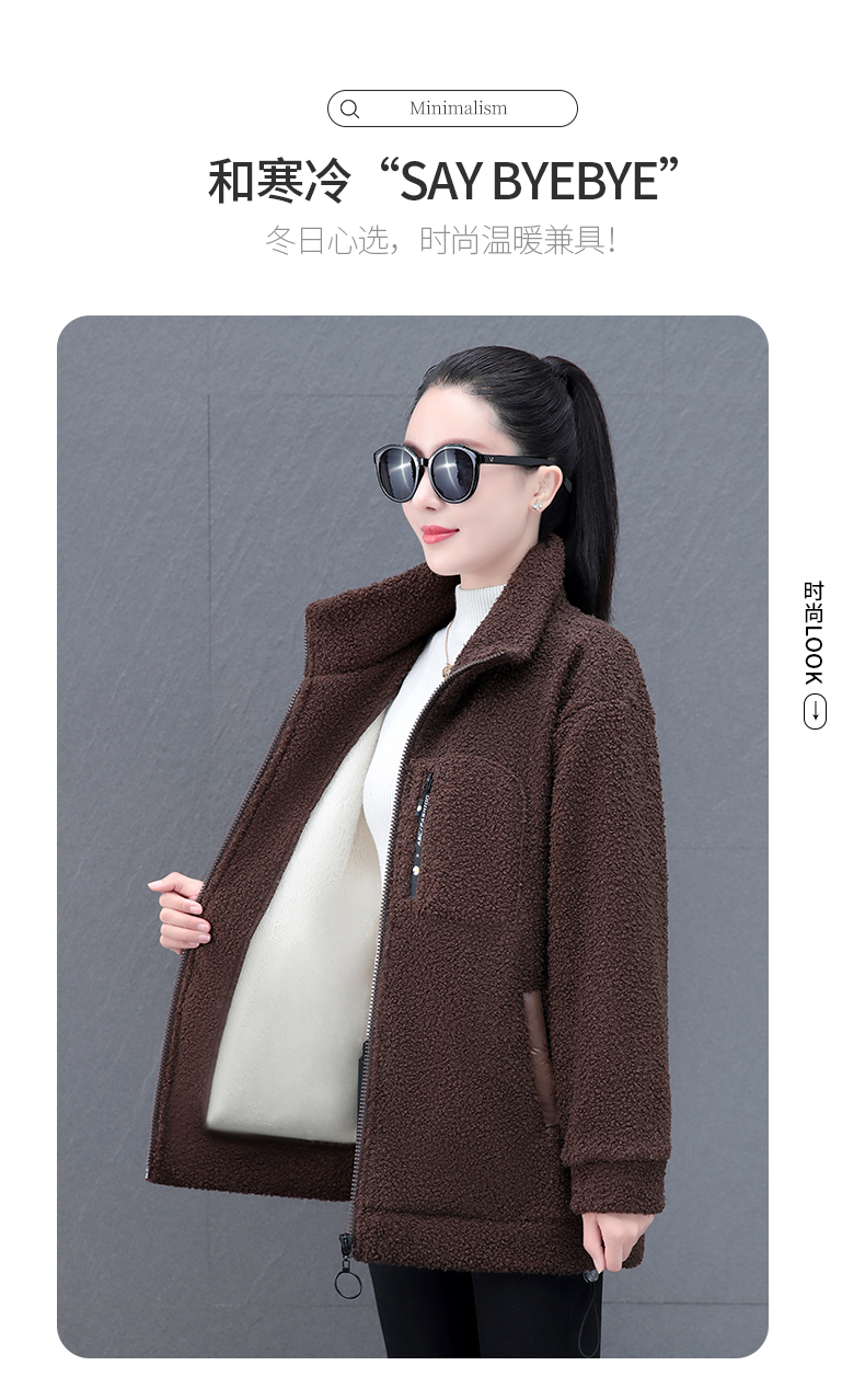 F1149 1540K ÁO KHOÁC NỮ WUHTDNG MÙA XUÂN THU ĐÔNG DÀY ẤM TRÔNG TRẺ HƠN TUỔI THỜI TRANG NỮ G04 SẢN PHẨM MỚI