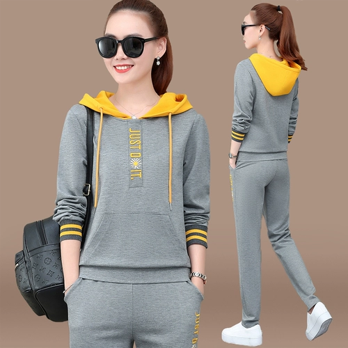 Модный спортивный костюм, толстовка с капюшоном для отдыха, комплект, 2020, городской стиль, в корейском стиле, оверсайз