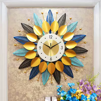 Nordic light luxury clock bedroom silent wall clock modern simple creative home living room clock dining room wall decoration