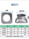 All metal kitchen pipe fan fireproof joint fresh air system air outlet square change round iron temperature resistant galvanized round flange