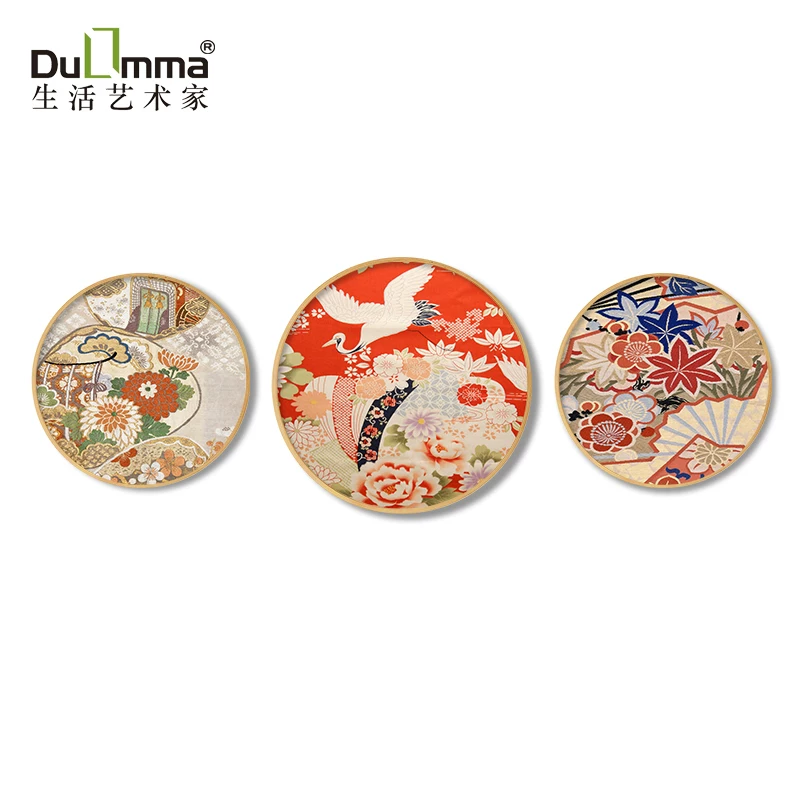 Декоративная японская картина, бренд Du Mama, круглая подвесная картина, Ukiyo-e настенная картина, декоративная коробка татами