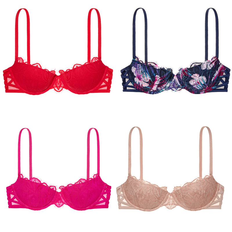 V Mink Liner Pink series big red festival thin thin gathering comfortable lace lace style bras