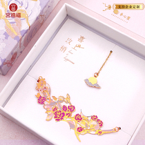 Hands-in-the-heart Rietto metal fine bookmarking high-end art and art gifts Forbidden City of Chinese Wind Custom Gift