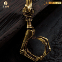 New innovation Palace Forbidden City Styles of Wind Power China Chauven Worm Original Bird Claw Bone copper Bone Copper Bag Hook key buckle
