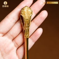 New innovation Palace style Palace style State Wind China Chauven Worm Original Metal Bird bone hairpin Crane Bone copper hair ornaments