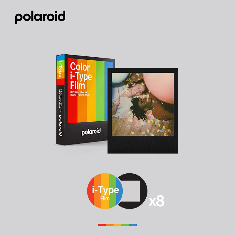 Polaroid I-Type Black Frame Color Instant Photo Paper, Genuine Chinese Version, Instant Imaging, New Date