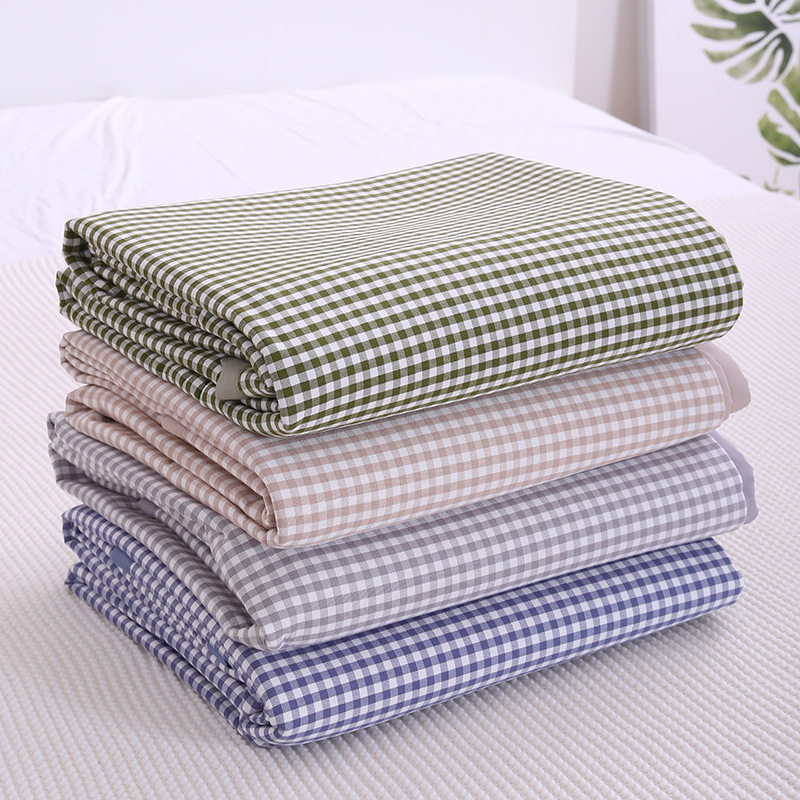 Foreign trade bamboo fiber cool mat summer gauze soft cool mat women children ice silk washable machine washable double single