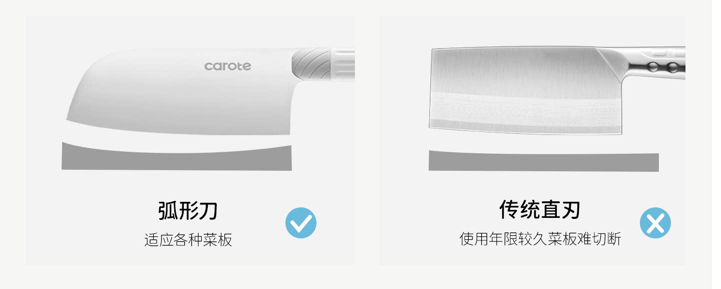 安享好物 安享C级斩切刀-卡罗特女士 不锈钢菜刀  