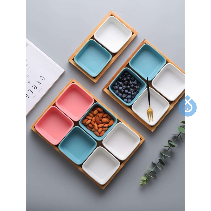 Nice combo platter family breakfast table plate plate web celebrity porcelain tea tray was home small, simple and easy