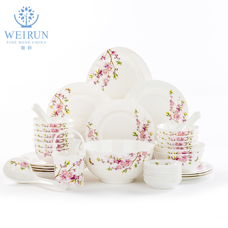 Only embellish ipads bowls disc Chinese dishes tangshan ceramics tableware household glair micro defects special offer a clearance
