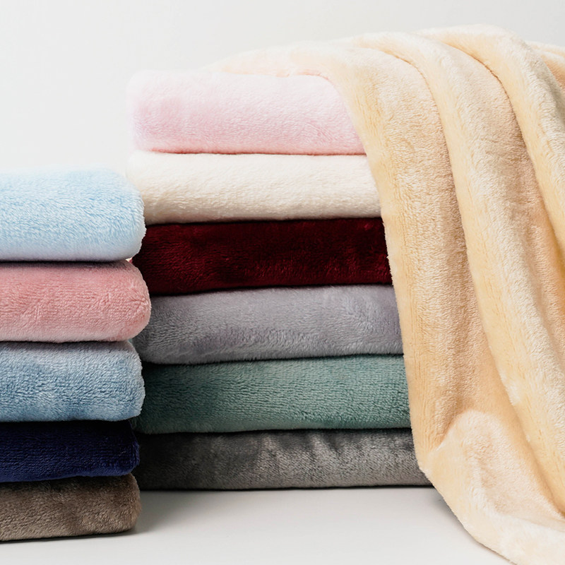 Thickened Double Sided Flannel fabric plush cloth Sleeping Clothing Coral Fluff Blanket Home Clothing Fabric Autumn Winter Faller