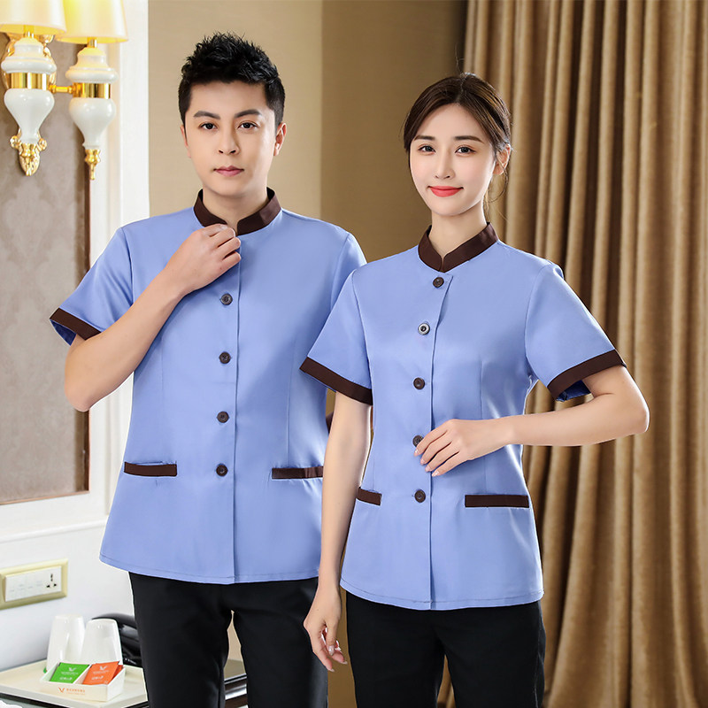 保洁工作服短袖套装:时尚与实用并存,让你成为小区物业的时尚Icon!-酒店工作制服-淘宝好物网