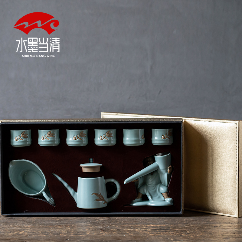 Your up household authentic tea set Your porcelain creative ceramic teapot kung fu tea cups contracted office open