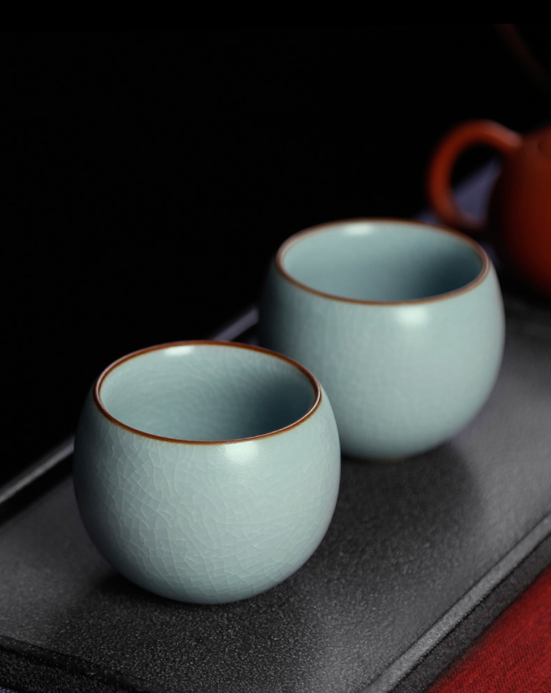 Ru up market metrix who cup single cup domestic large open piece of ceramic cups a single individual can have tea cup kung fu tea