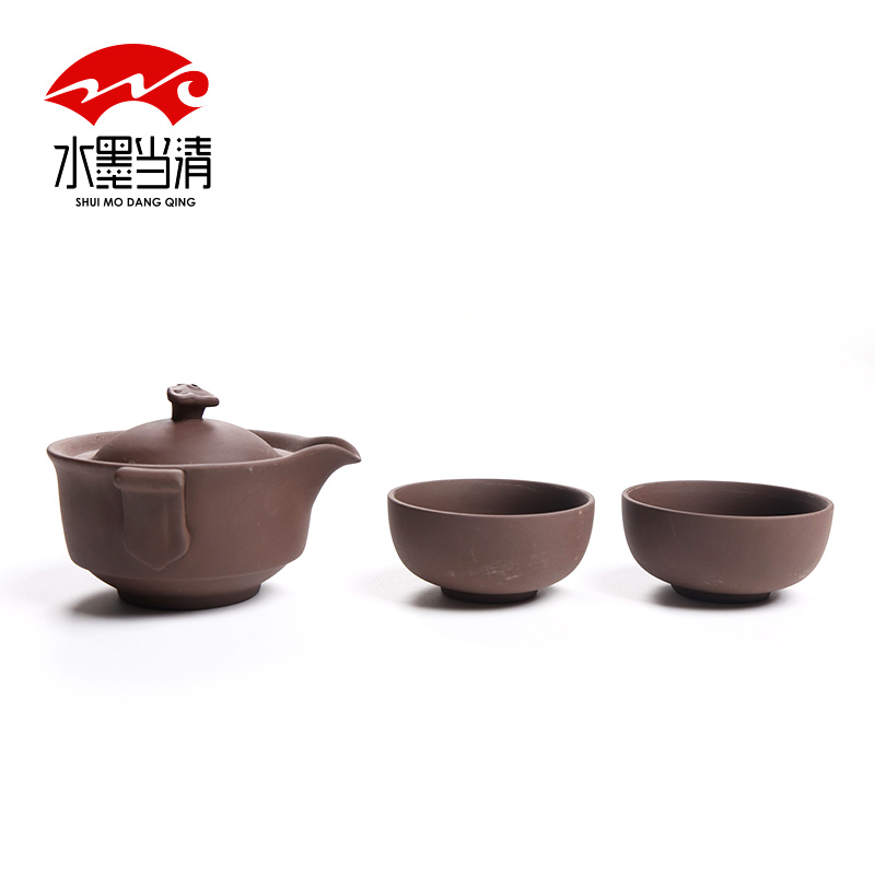 Ceramic travel on - board, portable violet arenaceous crack cup cup celadon a pot of a glass of your up kung fu tea set