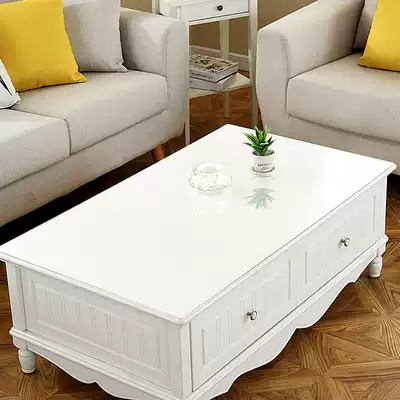 Odorless environmentally friendly transparent dining tablecloth waterproof and oil-proof tea table cloth disposable tablecloth non-slip rubber pad plastic protective film