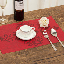 Hotel placemats PVC non-slip insulation European coffee shop table mats no-wash eco-dishes Western placemats