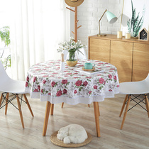 Toon forest pvc round tablecloth tablecloth tablecloth waterproof and oil-proof disposable plastic hotel family coffee table cloth pastoral