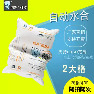 Chuang Leng Technology Aviation Ice Bag Two large squares fresh and refrigerated seafood food insulation Express water-free dry ice