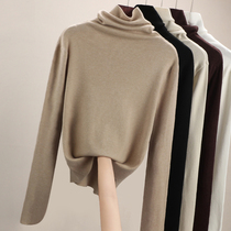  Turtleneck bottoming shirt womens autumn and winter 2020 new inner Western knitwear sweater pile collar spring and autumn all-match top