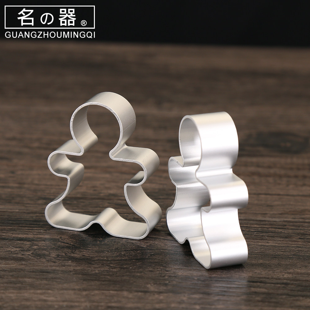 Famous baking mold Household pastry gingerbread man biscuit mold Aluminum alloy pineapple biscuit mold baking tools